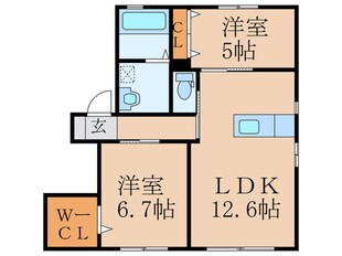 メゾン　ド　ボヌール　Ｄ棟の物件間取画像